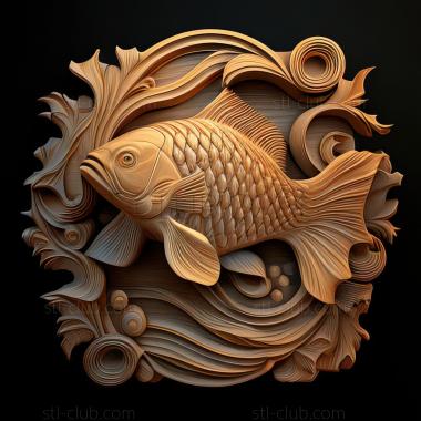 3D model st Sarganoshchuk fish (STL)